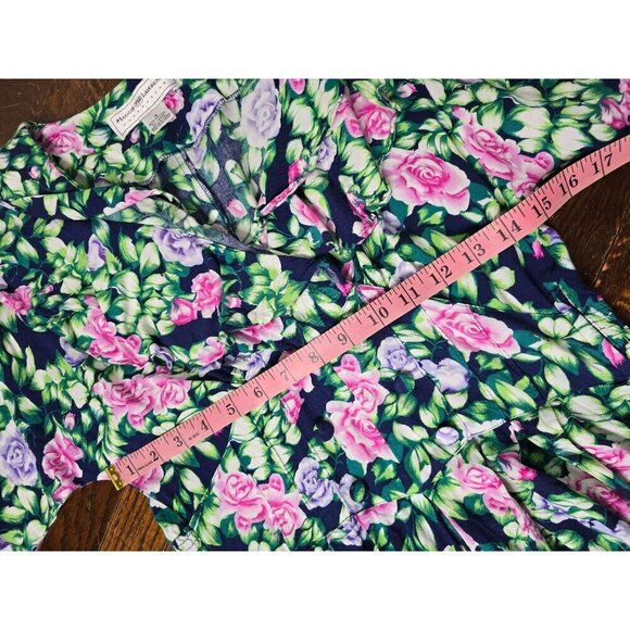 Vintage Bloomcore Botanical Floral Spring Dress - Picture 7 of 12